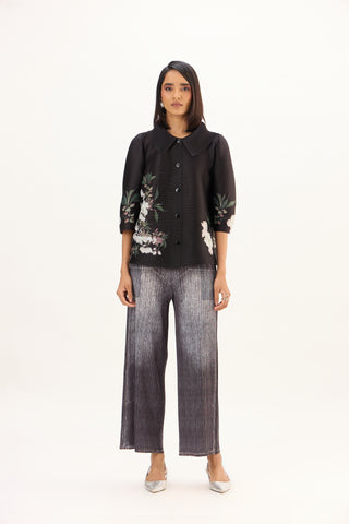 Denim Wash Pants - Black