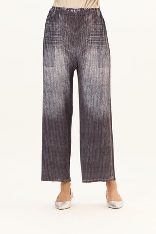 Denim Wash Pants - Black