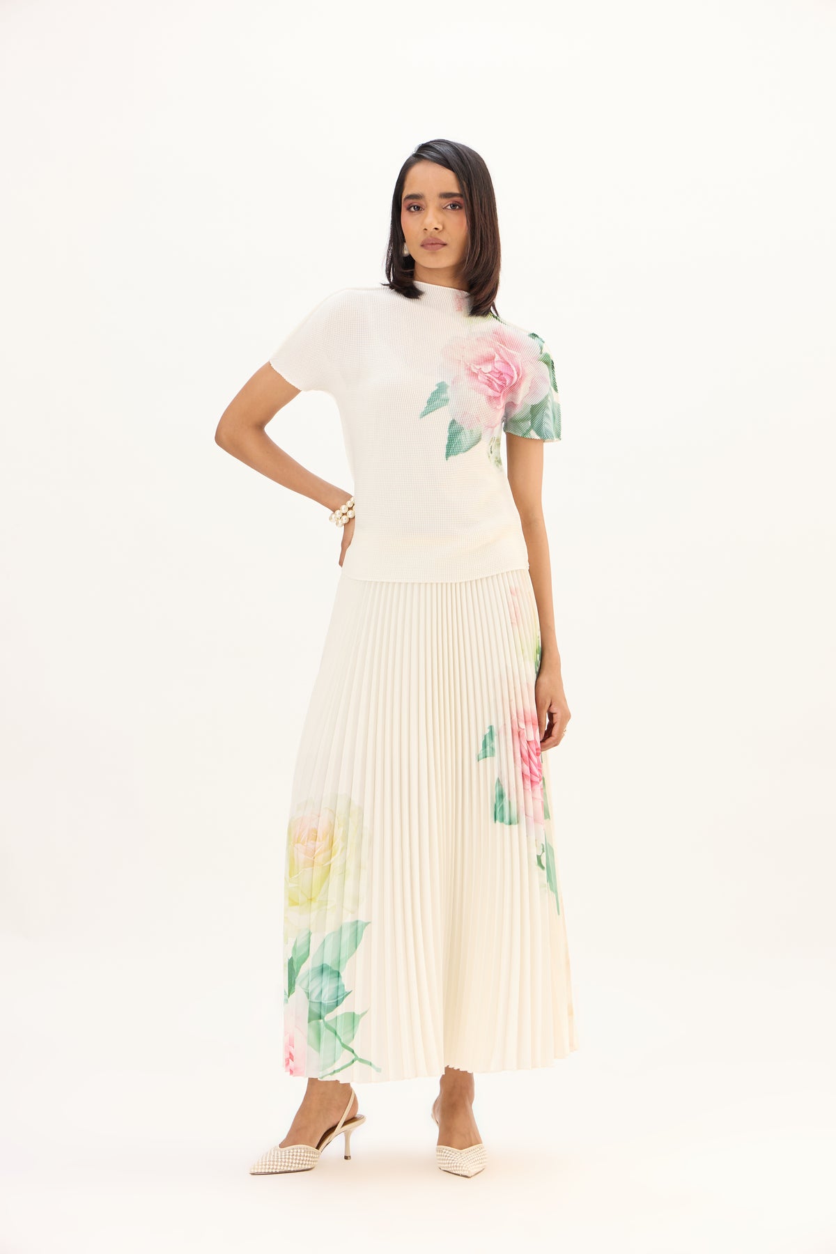 Amelia Rose Maxi Set - Off White