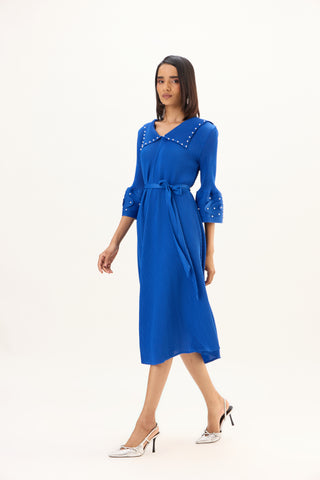 Trudy Dress - Sapphire Blue