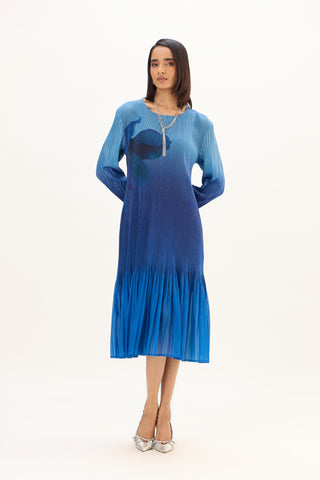 Ava Dress - Ombre Blue