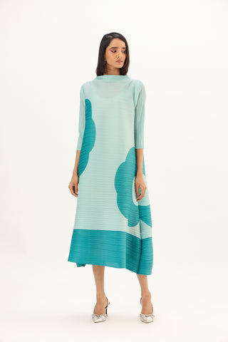 Hester Print Dress - Mint
