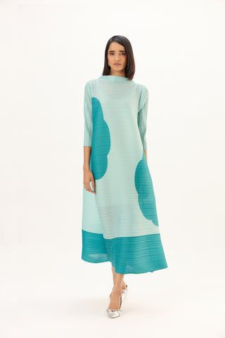 Hester Print Dress - Mint