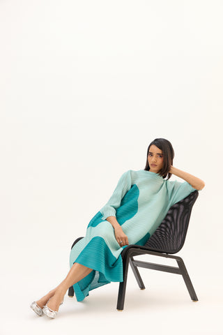 Hester Print Dress - Mint