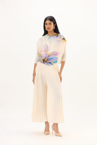 Iris Floral Top - Cream