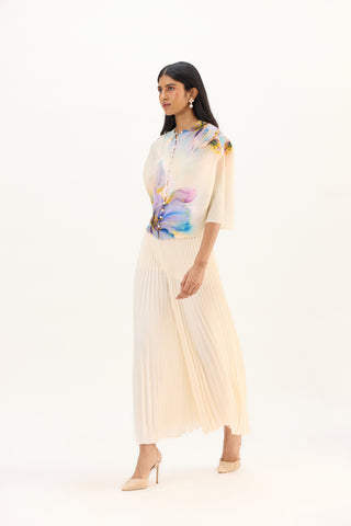 Iris Floral Top - Cream