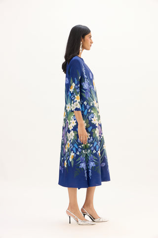 Azalea Dress - Deep Blue