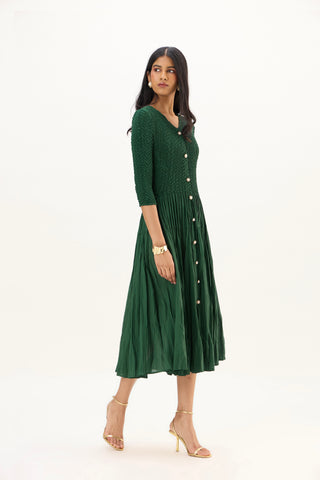 Iris Dress - Dark Green