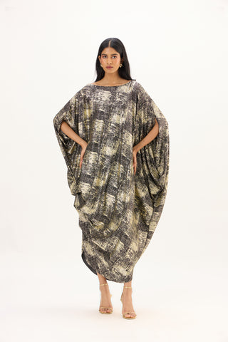 Ophelia Dress - Black & Gold