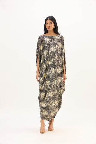 Ophelia Dress - Black & Gold