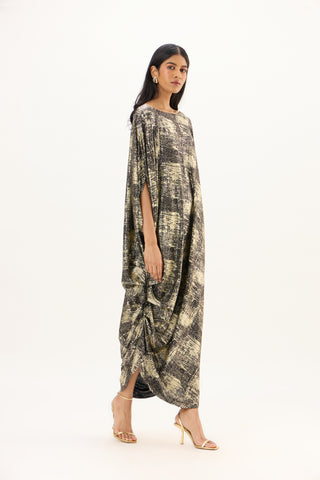 Ophelia Dress - Black & Gold