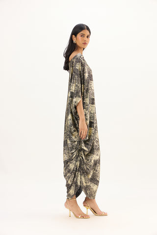 Ophelia Dress - Black & Gold