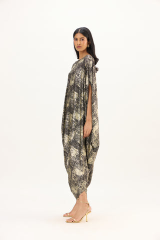Ophelia Dress - Black & Gold