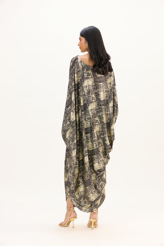 Ophelia Dress - Black & Gold