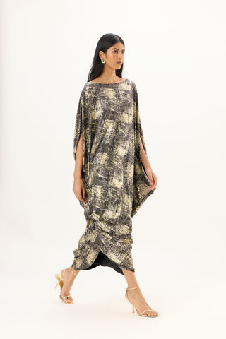 Ophelia Dress - Black & Gold
