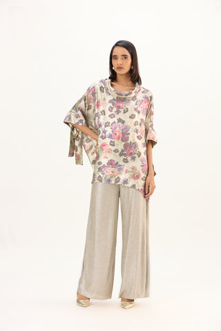 Jasmine Top - Silver & Mint
