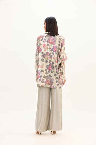 Jasmine Top - Silver & Mint