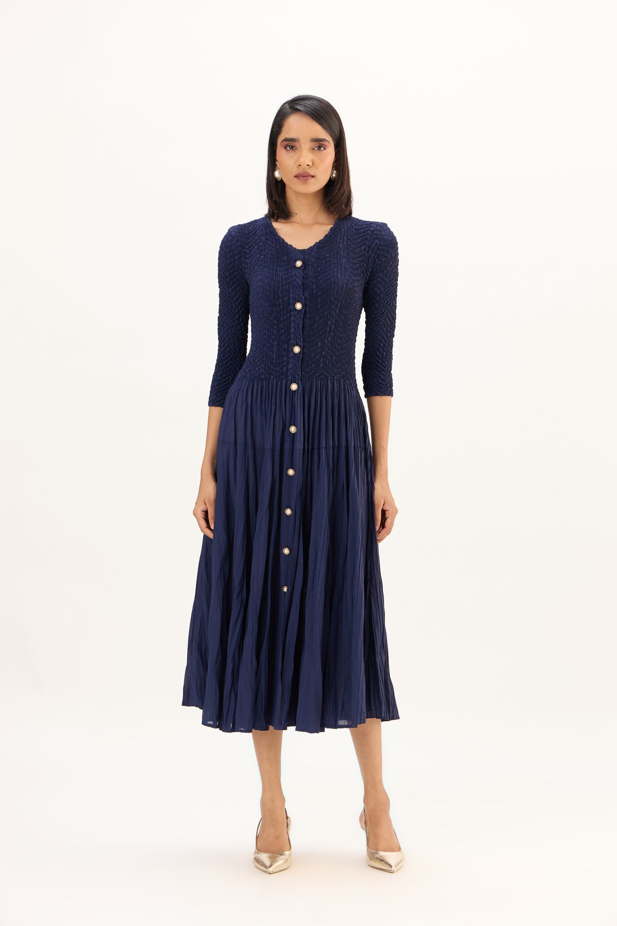 Iris Dress - Navy