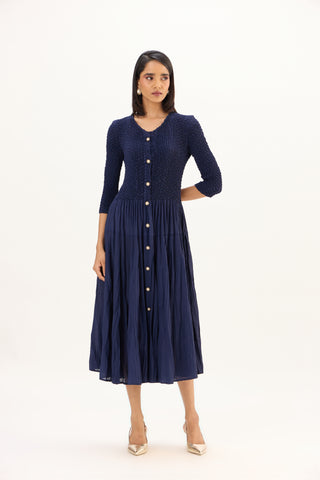 Iris Dress - Navy