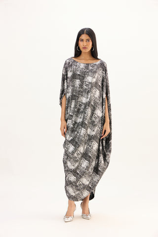 Ophelia Dress - Black & Silver