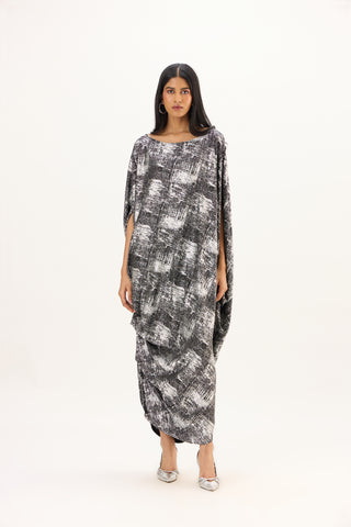 Ophelia Dress - Black & Silver