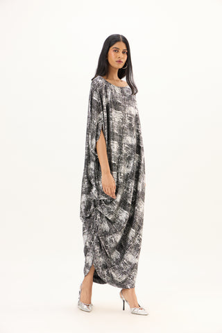 Ophelia Dress - Black & Silver