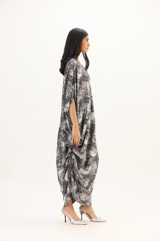 Ophelia Dress - Black & Silver
