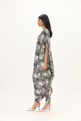 Ophelia Dress - Black & Silver
