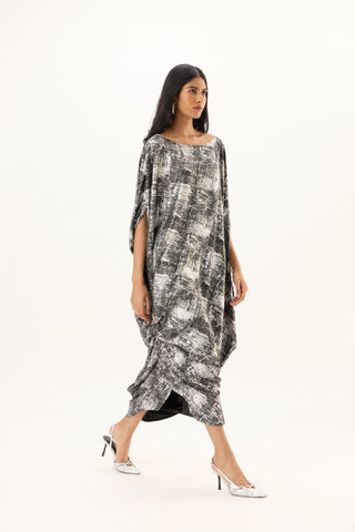 Ophelia Dress - Black & Silver