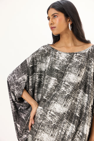 Ophelia Dress - Black & Silver