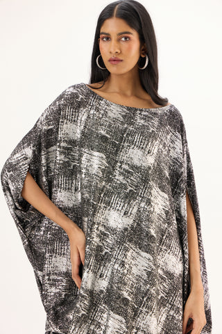 Ophelia Dress - Black & Silver