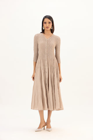 Iris Dress - Sand Beige