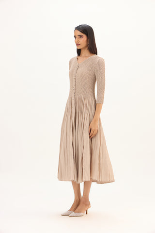 Iris Dress - Sand Beige