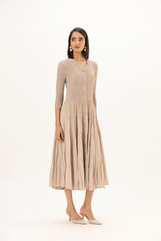 Iris Dress - Sand Beige
