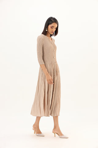 Iris Dress - Sand Beige