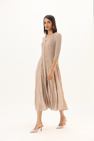 Iris Dress - Sand Beige