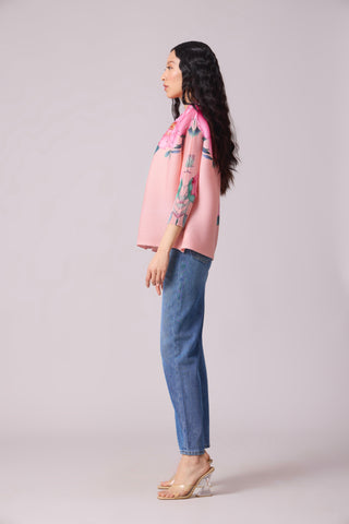 Ivy Studed Top - Pink