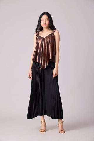 Gwen Top - Metallic Bronze