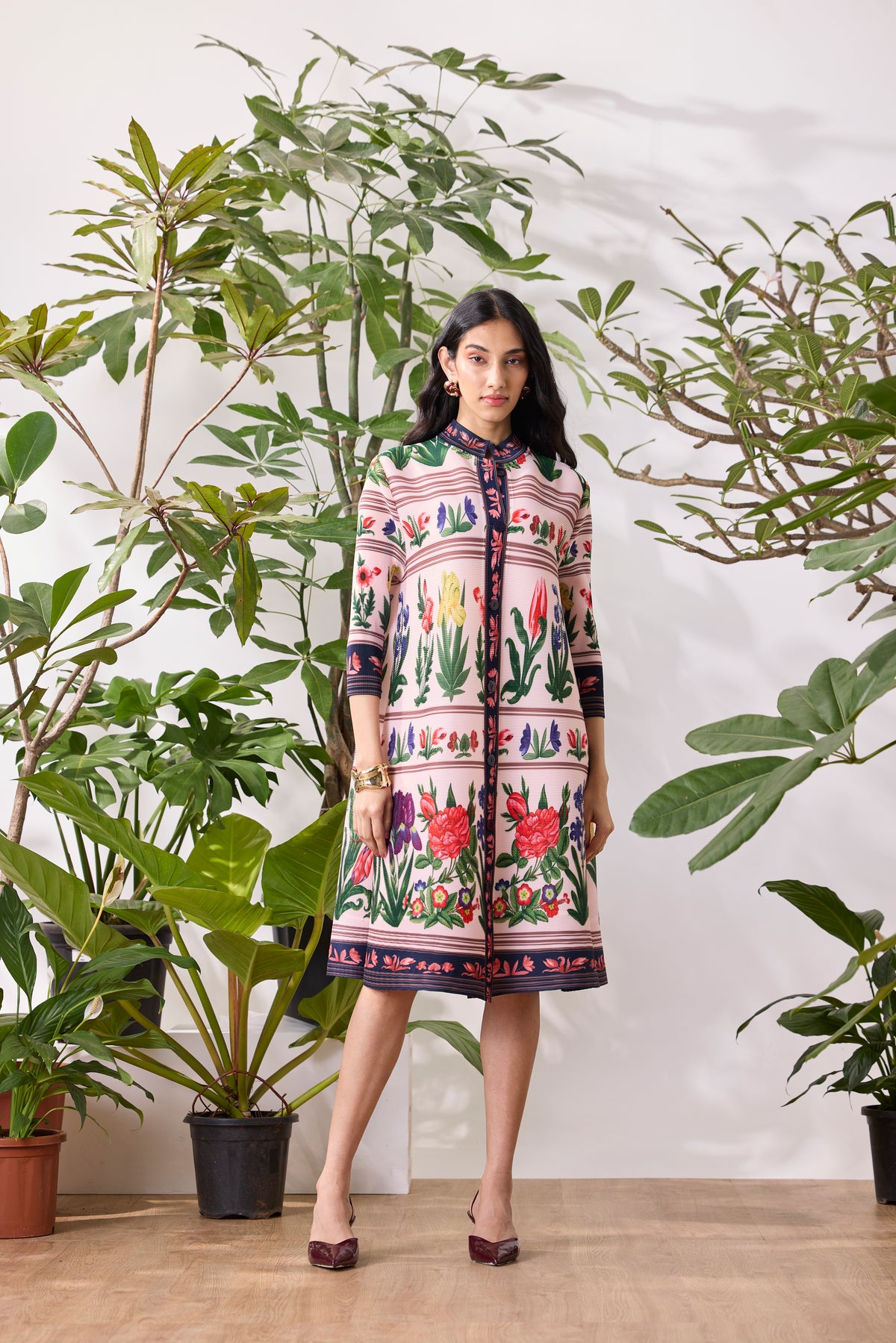 Rory Print Dress - Blush