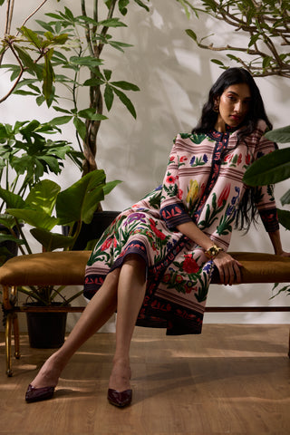 Rory Print Dress - Blush