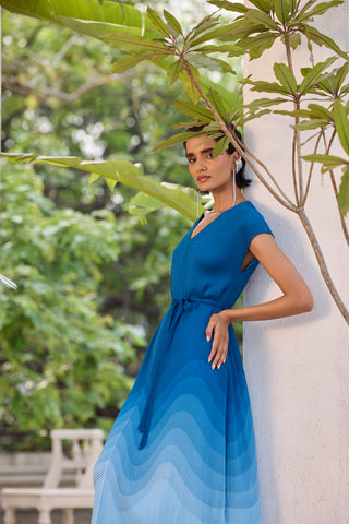 River Ombre Dress - Blue