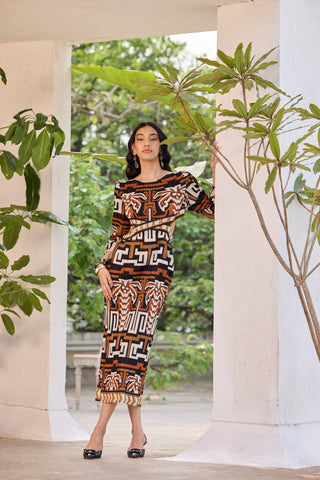 Ashley Dress - Brown