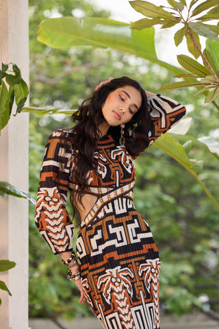 Ashley Dress - Brown