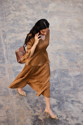 Merylyn Skirt Set - Mocha