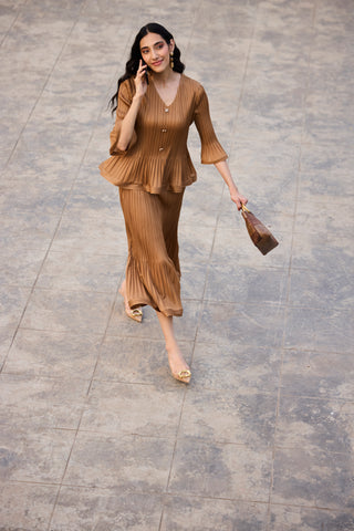 Merylyn Skirt Set - Mocha