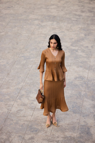 Merylyn Skirt Set - Mocha