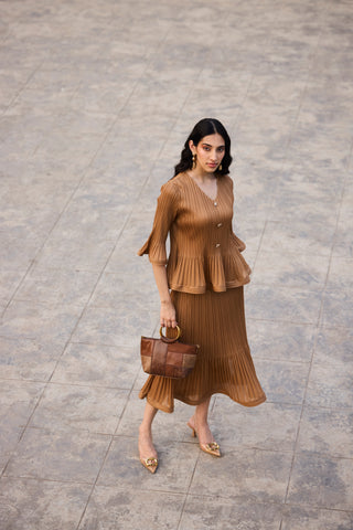 Merylyn Skirt Set - Mocha