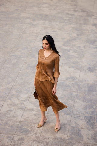 Merylyn Skirt Set - Mocha