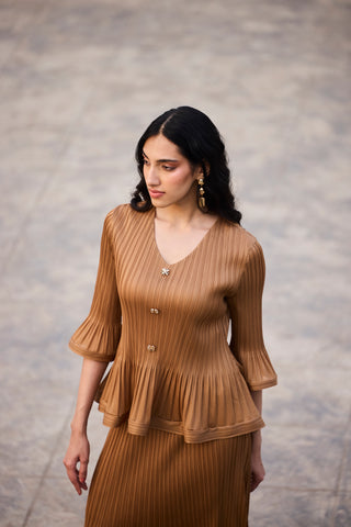 Merylyn Skirt Set - Mocha