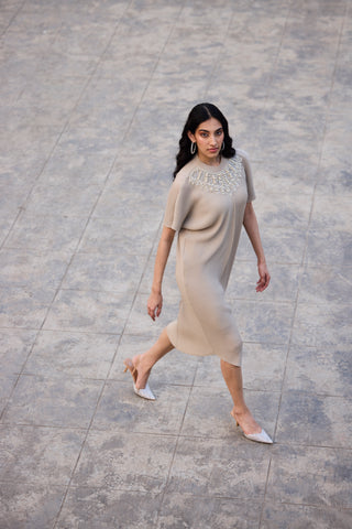 Wisteria Dress - Oyster